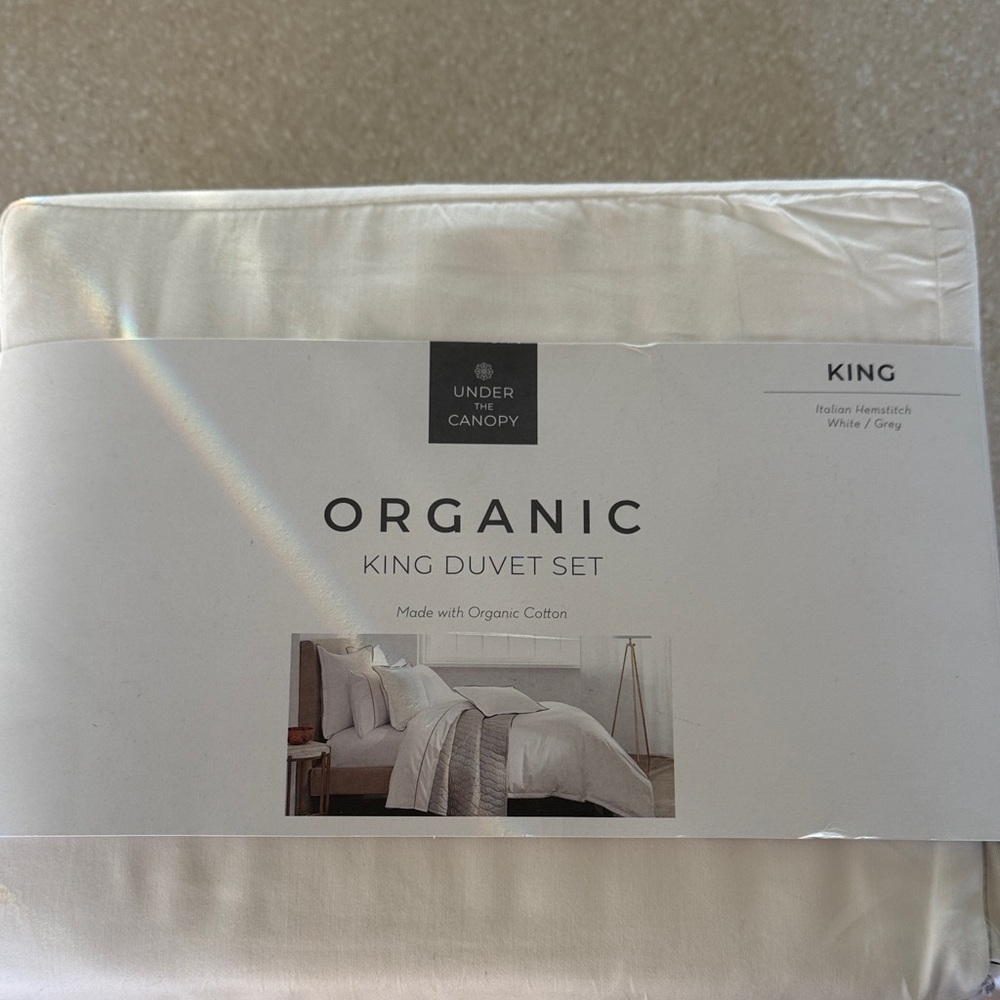 New Under the Canopy Organic Cotton King Duvet Set